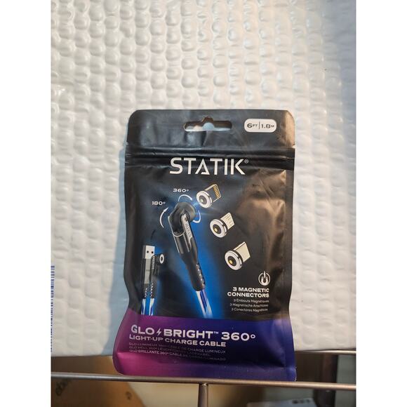 Statik 360 Magnetic Charging Cable - Type C Charger 3 in 1 - Picture 2 of 4
